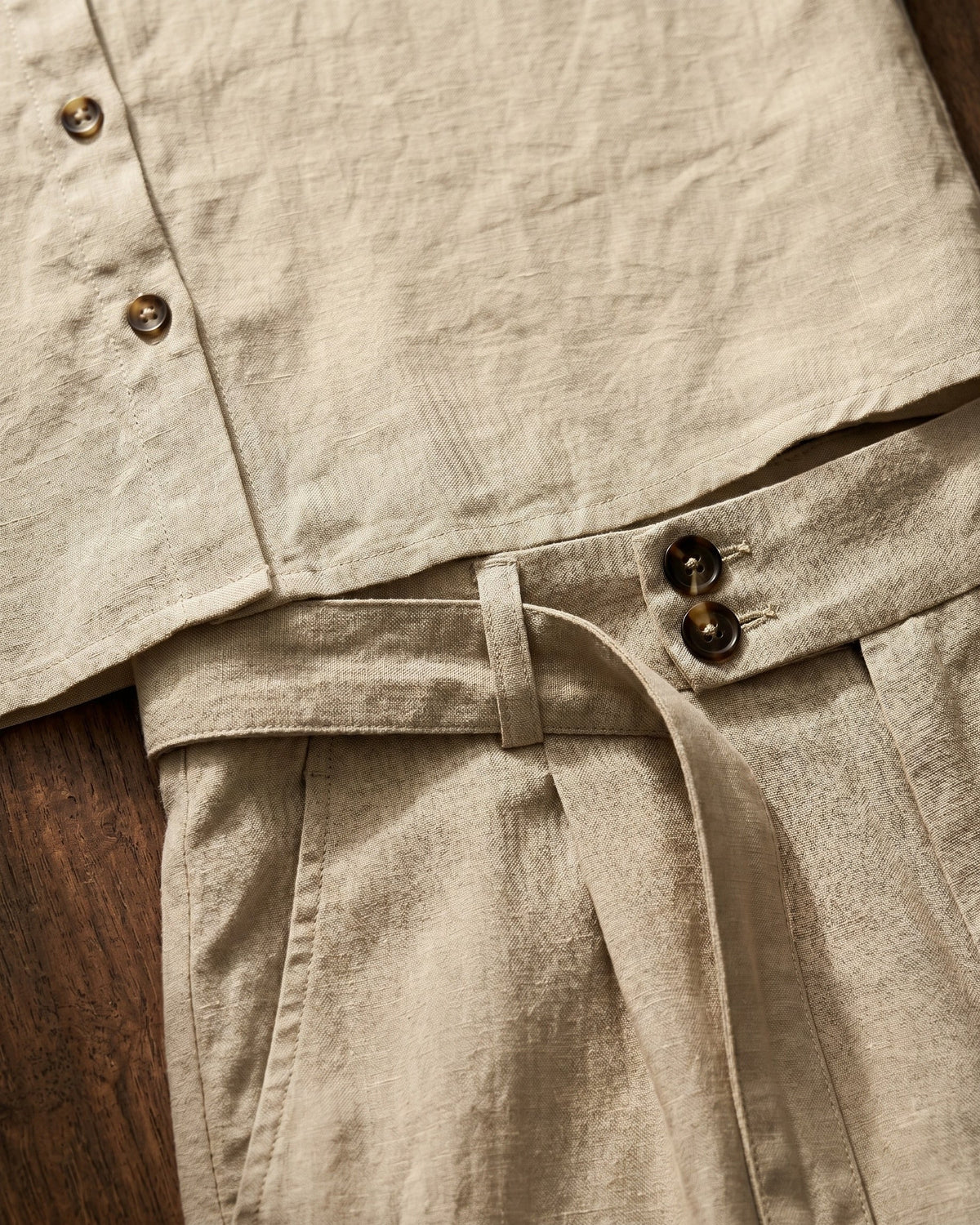 Armando Linen Shirt and Trouser Set