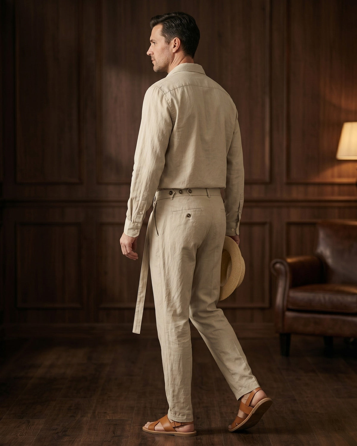 Armando Linen Shirt and Trouser Set