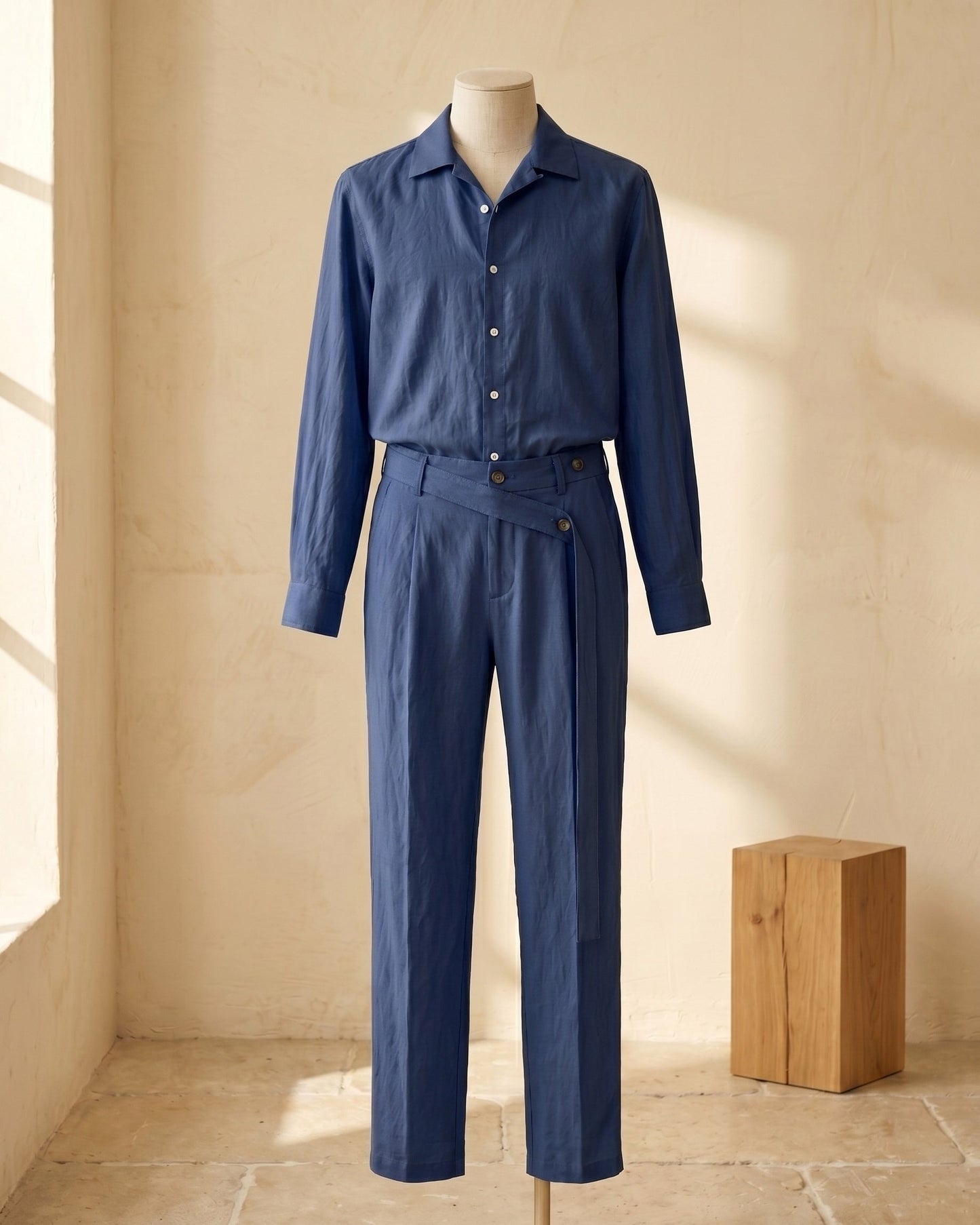 Armando Linen Shirt and Trouser Set