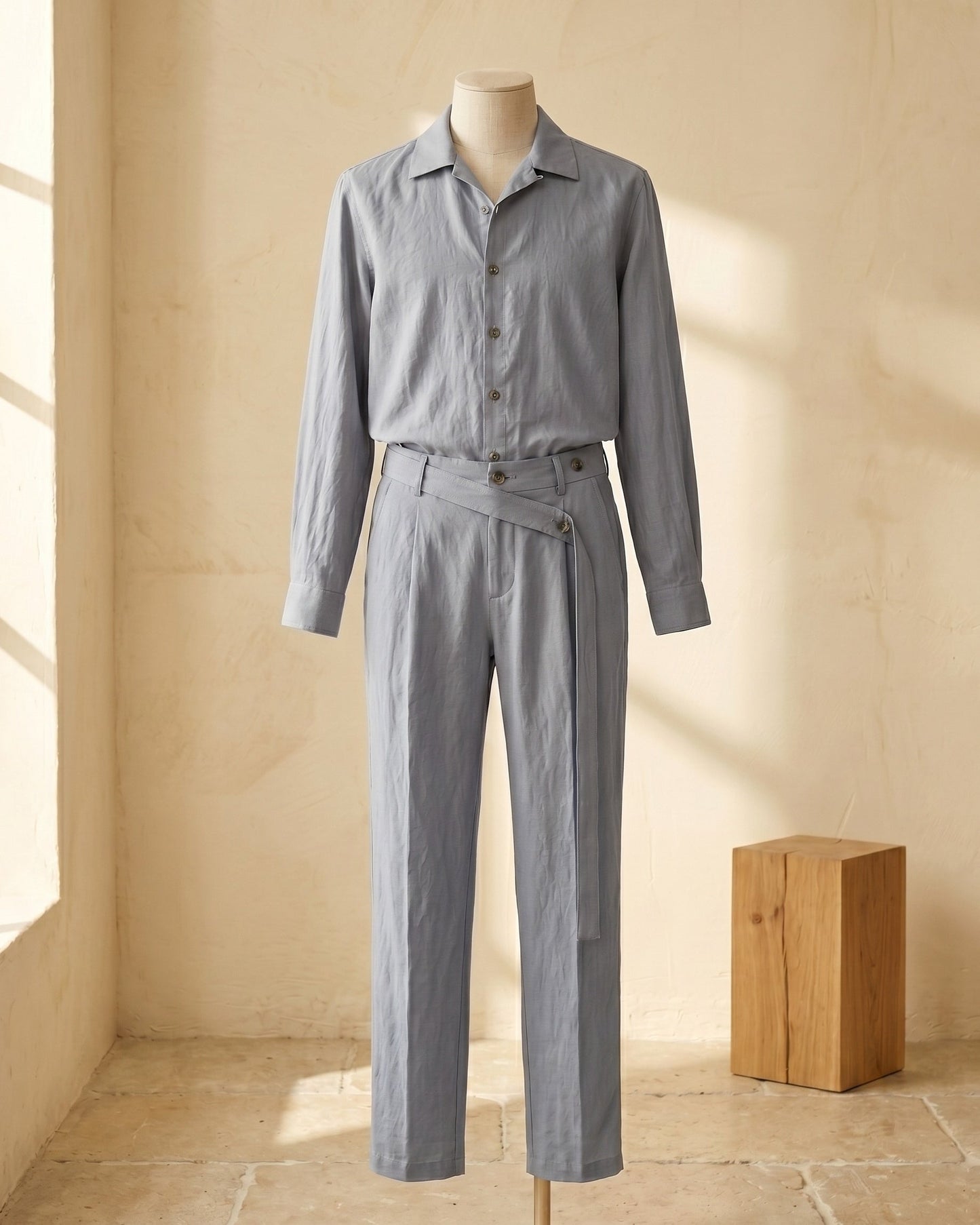 Armando Linen Shirt and Trouser Set