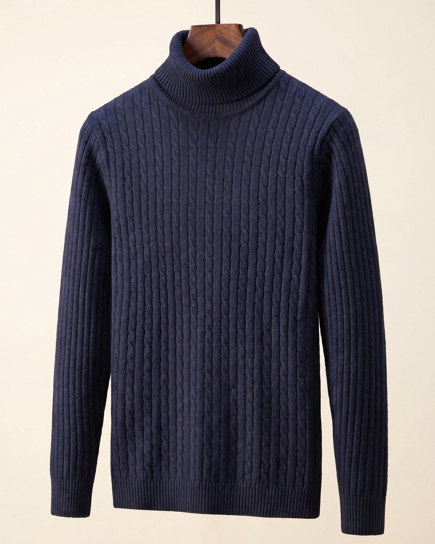 Carlo Cable-Knit Turtleneck Sweater